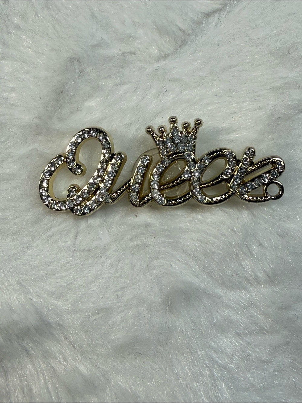 Gold Tone Charm with Rhinestones